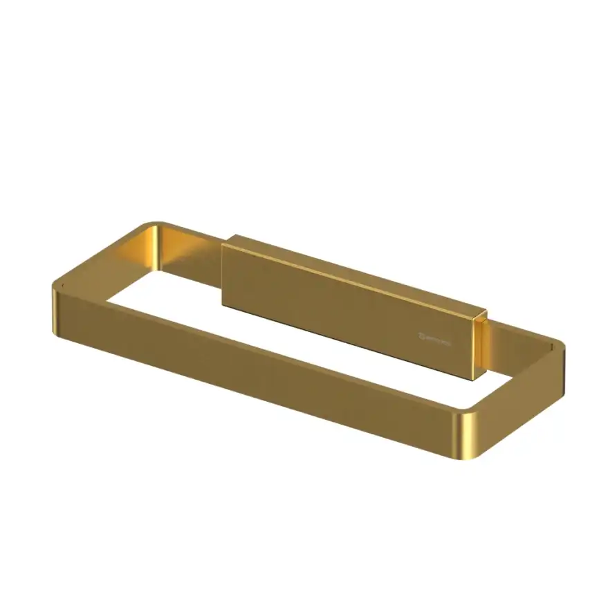 Полотенцедержатель Whitecross CUBO gold brushed, CU2458GLB, Золото брашированное фото 1