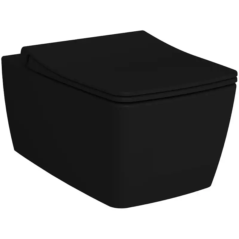 Унитаз Vitra Metropole 7672B083-0101 подвесной Черный матовый без сиденья фото 1