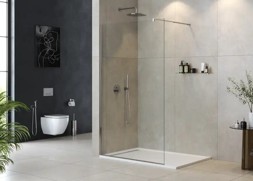 Душевая перегородка CEZARES LIBERTA-L-1-115-C-Cr стекло Прозрачное, профиль Хром фото 1