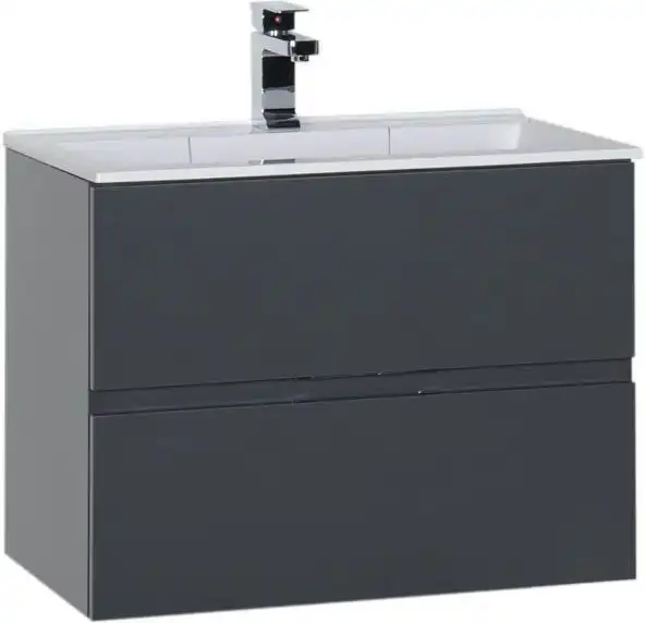 Тумба под раковину Aquanet Алвита 70 серый антрацит 183992 фото 1
