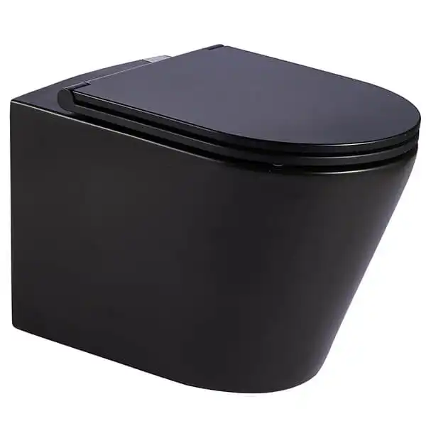 Унитаз подвесной AVS Тоник 801-0032-P-R-MB безободковый, черный матовый фото 1