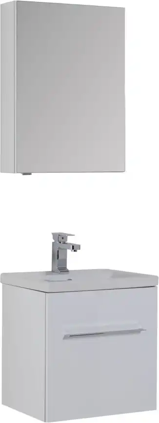 Зеркало-шкаф Aquanet Порто 50 белый 195726 фото 10