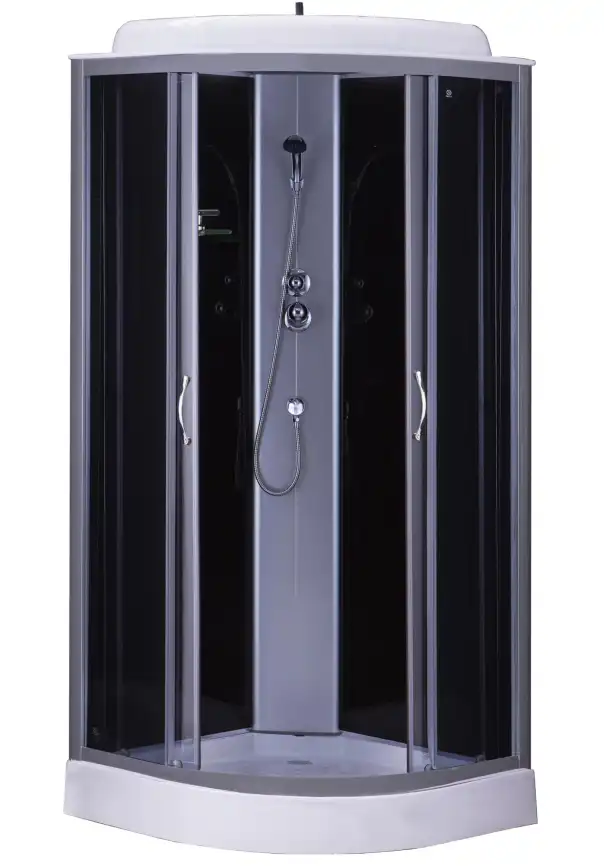 Душевая кабина Loranto 100х100 низкий поддон, прозрачное стекло, профиль Хром, CS-6611 G, 100*100*215 фото 1