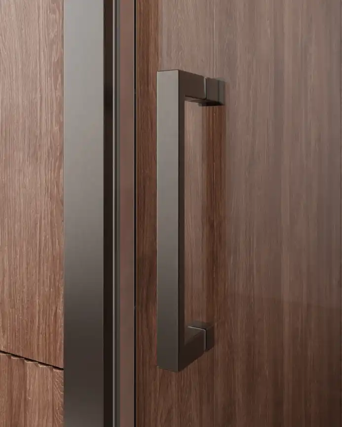 Душевая дверь CEZARES MOLVENO-BF-1-120-C-GM-IV стекло Прозрачное, профиль Оружейная сталь фото 2