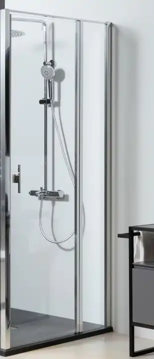Душевая дверь Allen Brau Priority 140 см, 3.31010.00, профиль Хром, стекло Прозрачное фото 1