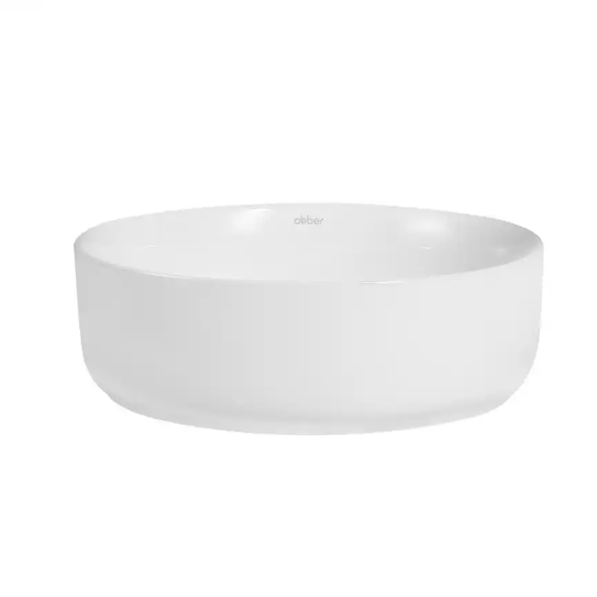 Раковина накладная ABBER BEQUEM 36х36х12 AC2108, круглая, белая фото 2