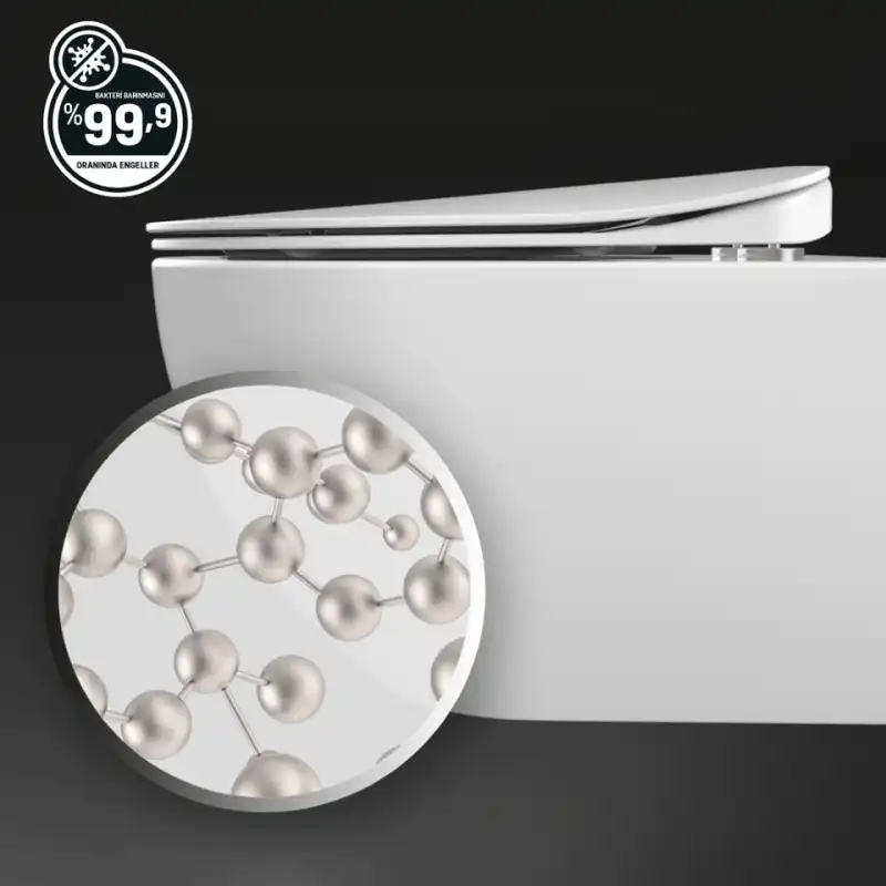 Унитаз подвесной безободковый с биде Creavit Free FE322-00CB00E-0000 с сиденьем микролифт Белый фото 6