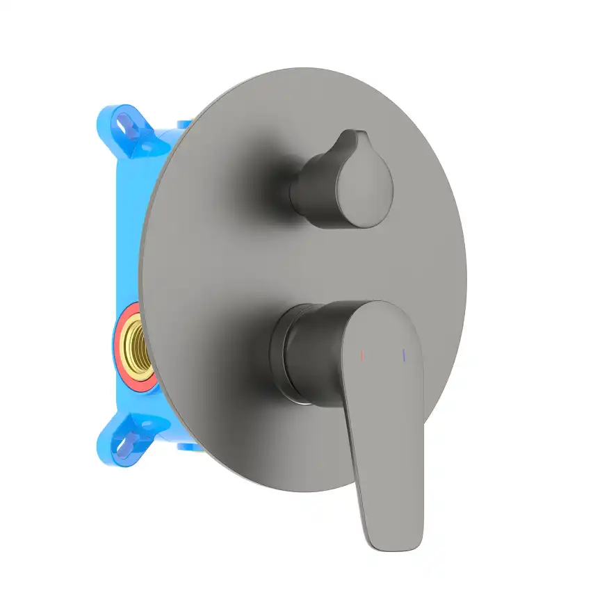 Смеситель для ванны Aquatek Бетта AQ1146BGM, Оружейная сталь фото 1