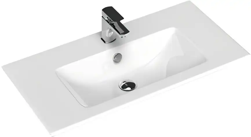 Тумба под раковину Aquanet Практика 80 белый глянец, 347965 фото 15