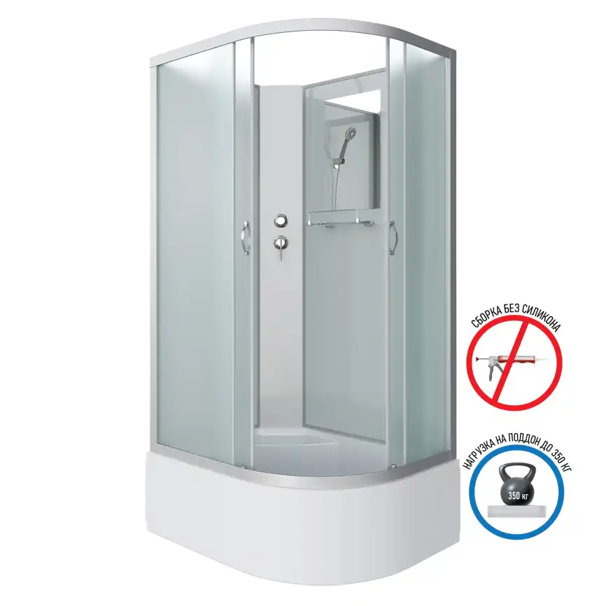 Душевая кабина Niagara Classic 120х80х200 NG-2310-14LBK высокий поддон, без гидромассажа, 23101424LBK фото 1