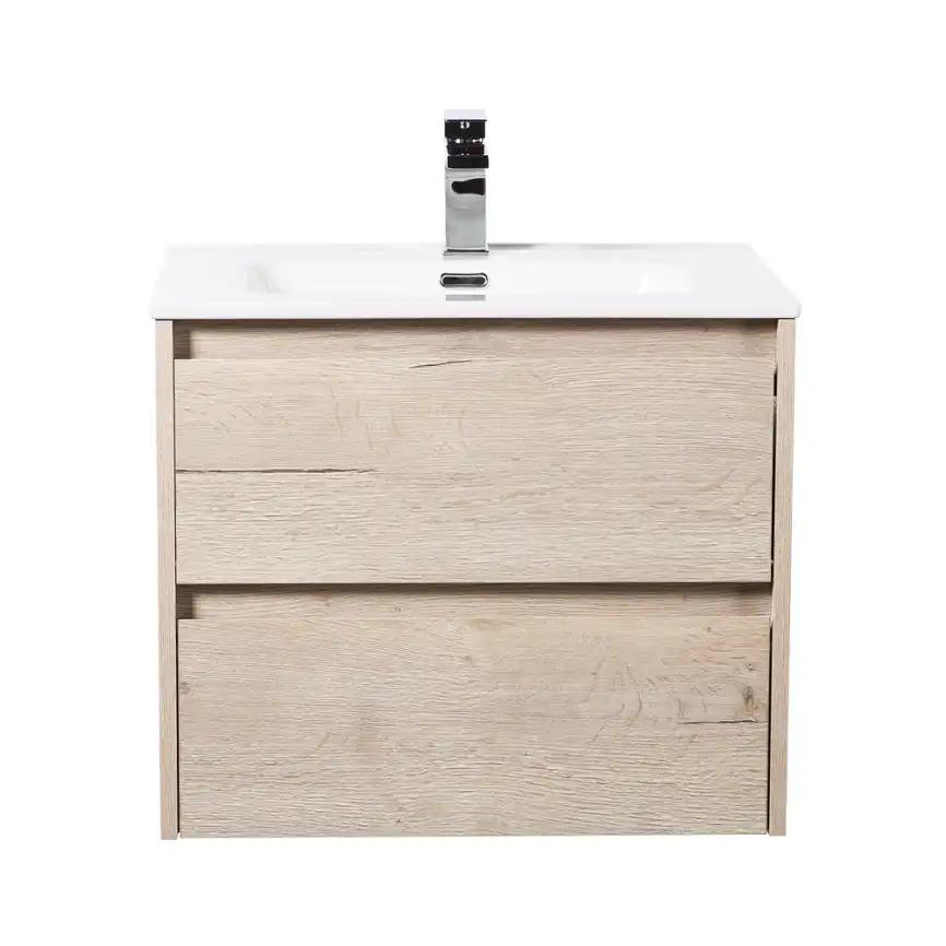 Тумба под раковину BelBagno KRAFT-600-2C-SO-RGB подвесная Rovere Galifax Bianco фото 1