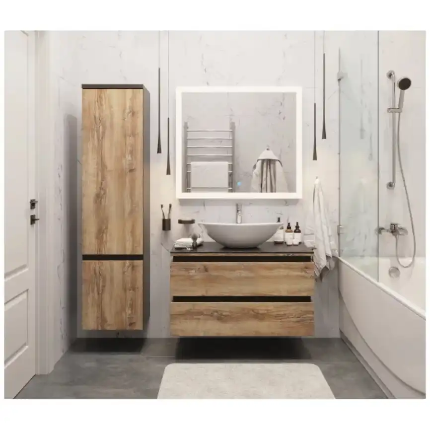 Пенал AURA ТРИУМФ 40 подвесной Славянский Дуб  левый фото 2