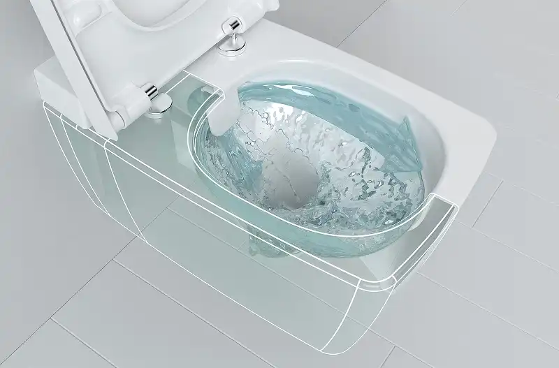 Унитаз Vitra Metropole 7672B003-1687 подвесной без сиденья с емкостью для чистящей жидкости, с функцией биде и встроенным смесителем фото 11