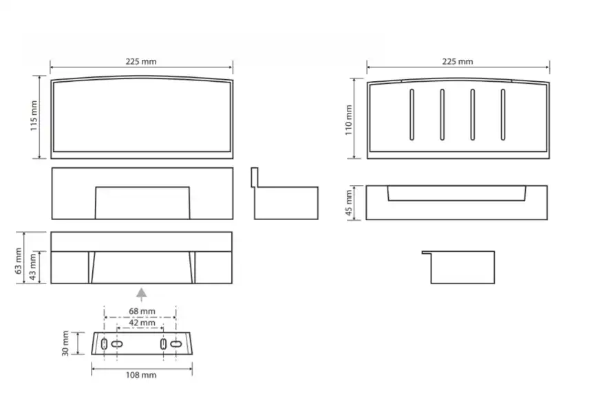 Полочка для мыла и скребок для душеваой кабины BEMETA CYTRO хром 102208302 фото 2
