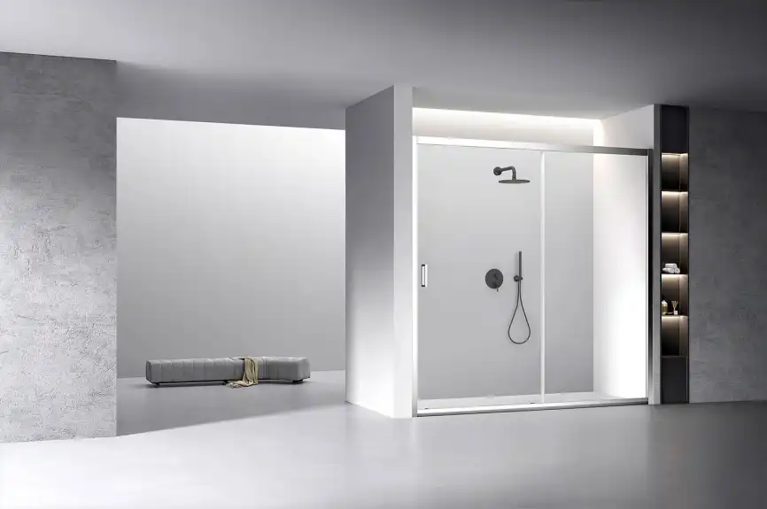 Душевая дверь Veconi Vianno VN-60 160 см, VN60-160-01-C5, профиль Хром, стекло Прозрачное фото 2