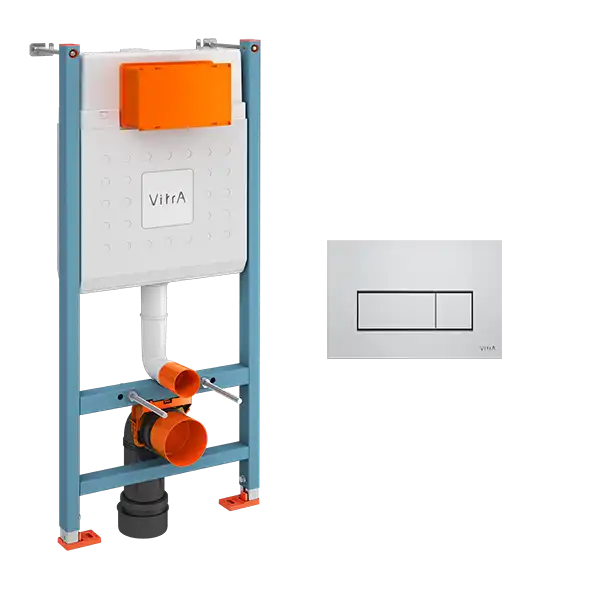Инсталляция для унитаза Vitra V-Fix Core 732-5800-01 с панелью смыва 740-2380 хром фото 1