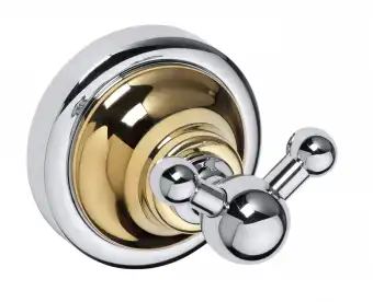 Крючок двойной 6,5 см BEMETA RETRO золото 144206038 фото 1