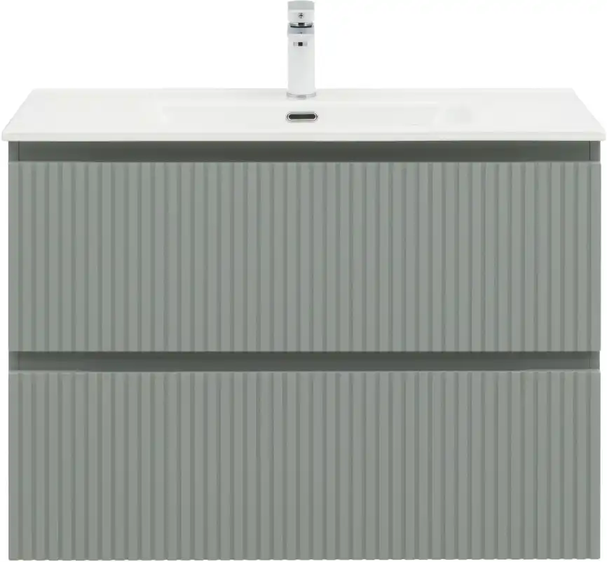 Тумба под раковину Aquanet Джейн (Flat) 90 мисти грин, подвесная, 335435 фото 12