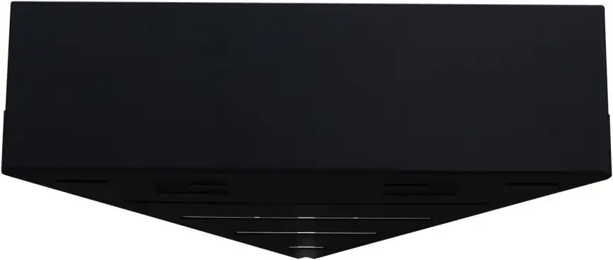Полка Aquanet Магнум Н 28x28 черная матовая, угловая, 341536 фото 4