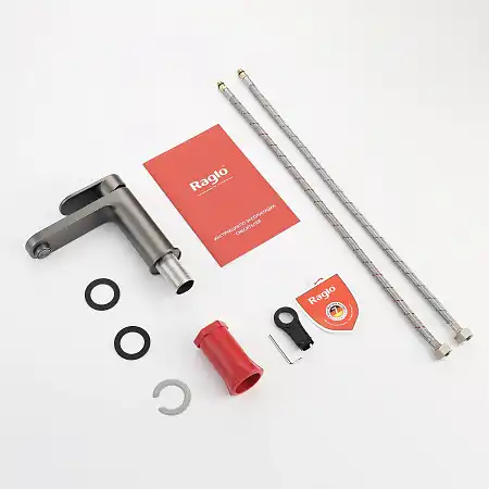 Смеситель для раковины Raglo R50.10.09, Графит матовый фото 5