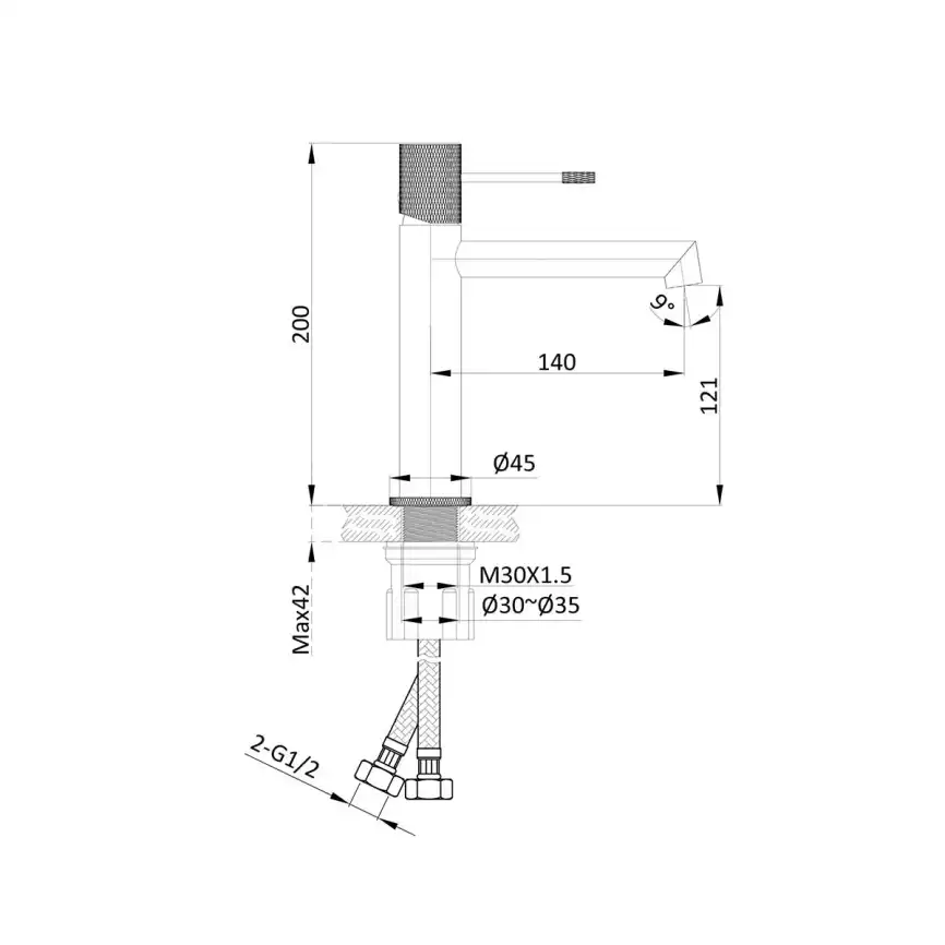 Смеситель для раковины Vincea Desire VBF-1D1CH однорычажный, хром фото 8