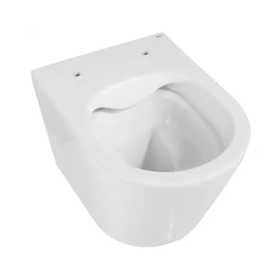 Подвесной унитаз ABBER Bequem AC1102 белый, безободковый, с сиденьем микролифт фото 6