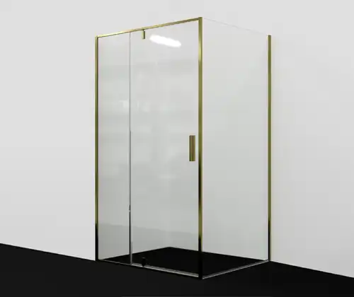 Душевой уголок WasserKRAFT Aisch 55P 120х90 55P07 профиль Золото стекло Прозрачное фото 1