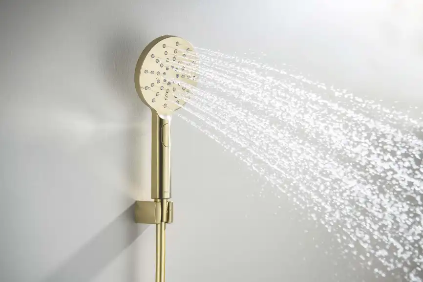 Душевой набор Aquatek Оберон AQ2033BG, Золото матовое фото 3