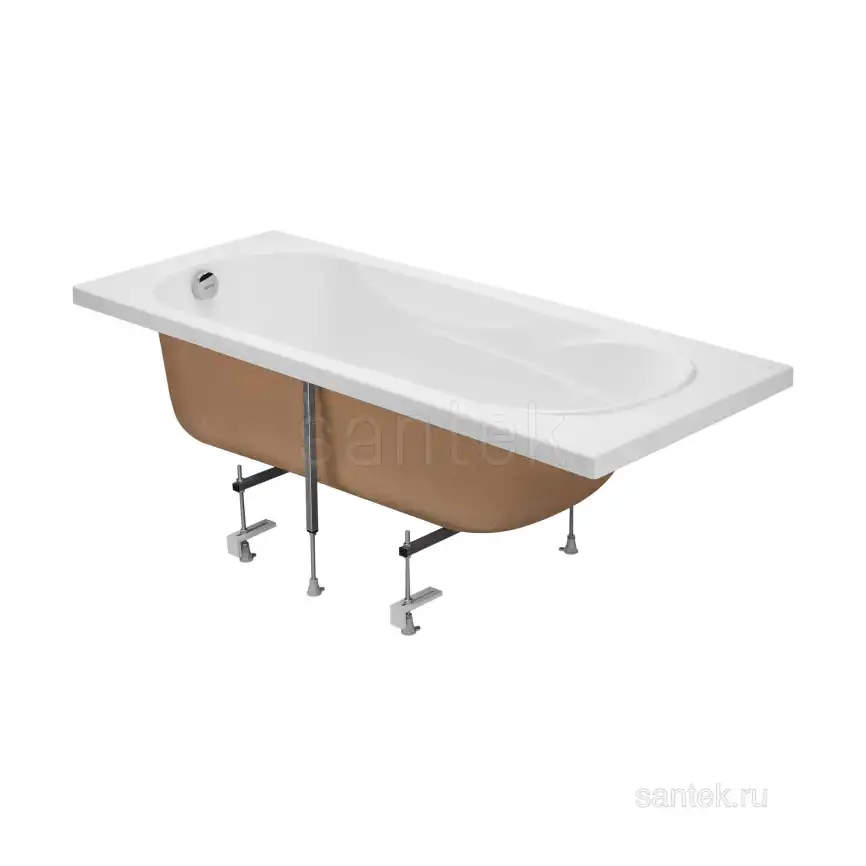 Акриловая ванна Santek Касабланка М 170х70 1WH501531 прямоугольная, Белая фото 4