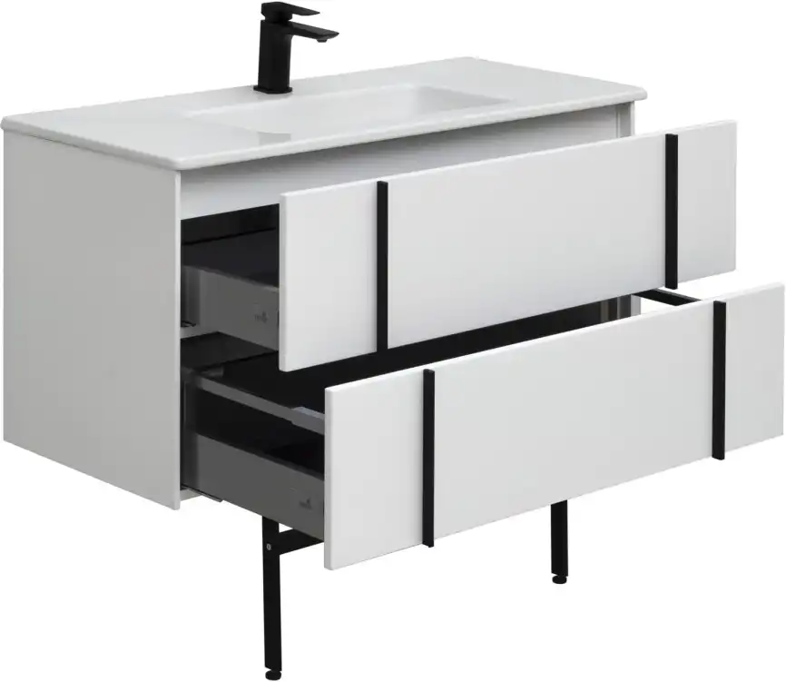 Тумба под раковину Allen Brau Reality 100 1.32007.WM белый матовый фото 12