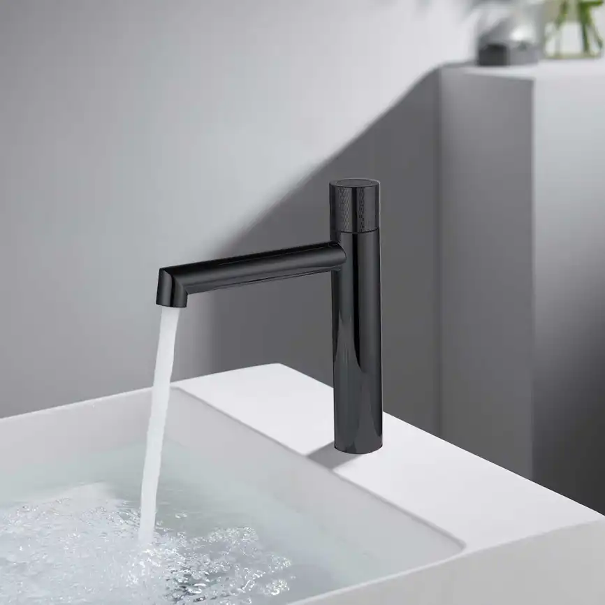 Смеситель для раковины Vincea Desire VBF-1D3MB, черный фото 1