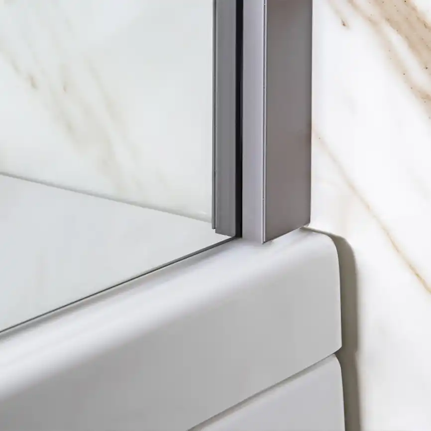 Шторка на ванну AVS Асти Дуо 100 см правая профиль оружейная сталь, прозрачное стекло, 803-0016-150-5545R-WS-T фото 6