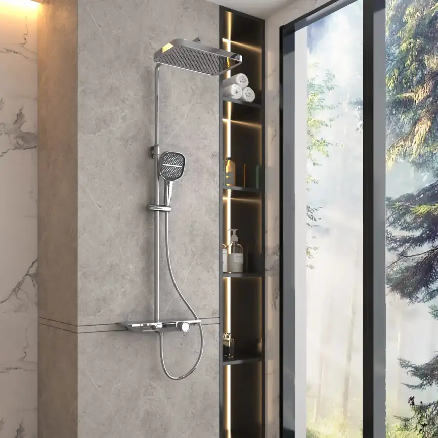 Душевая система  Vincea  VSFS-411CH VSFS-411CH для ванны с изливом, хром фото 1