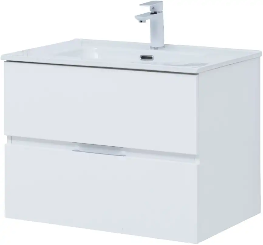 Тумба под раковину Aquanet Алвита New 70 2 ящика, белый матовый 303909 фото 4