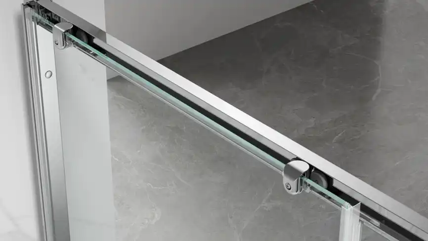 Душевая дверь Veconi Vianno VN-55 150 см, VN55-150-02-C8, профиль Хром, стекло Рифленное фото 4