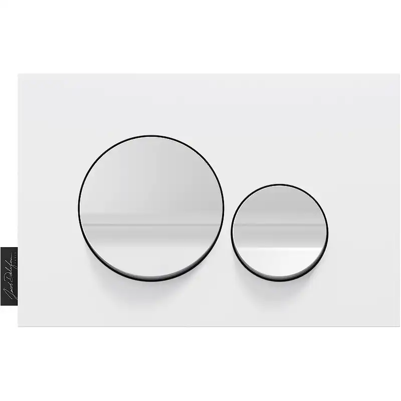 Кнопка смыва Jacob Delafon E20859-CP-MWH Белая матовая фото 1