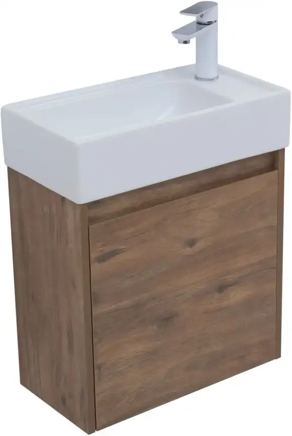 Тумба под раковину Aquanet Nova Lite 50 дуб рустикальный (1 дверца) 298855 фото 3