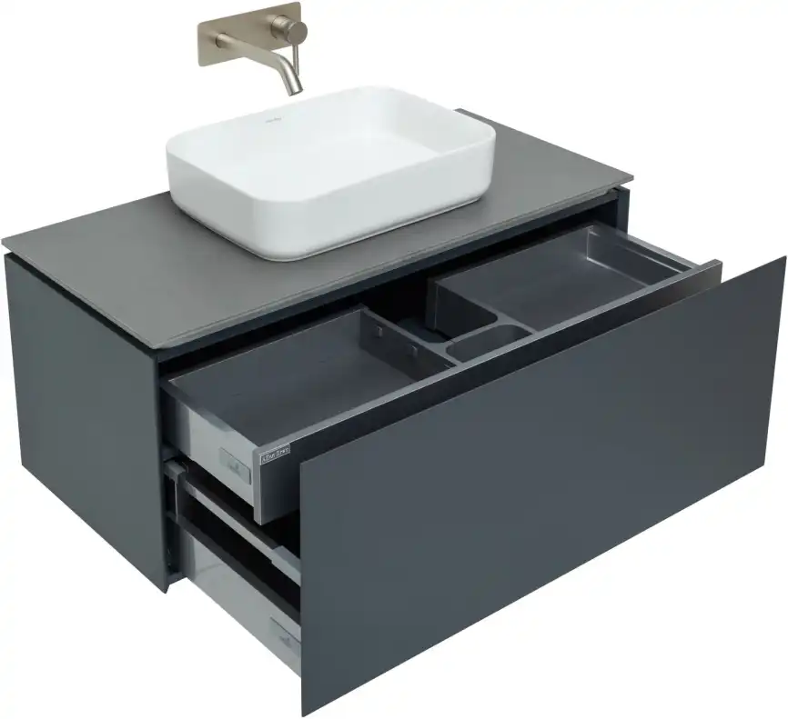 Тумба под раковину Allen Brau Infinity 100 1.21004.AM антрацит матовый фото 4