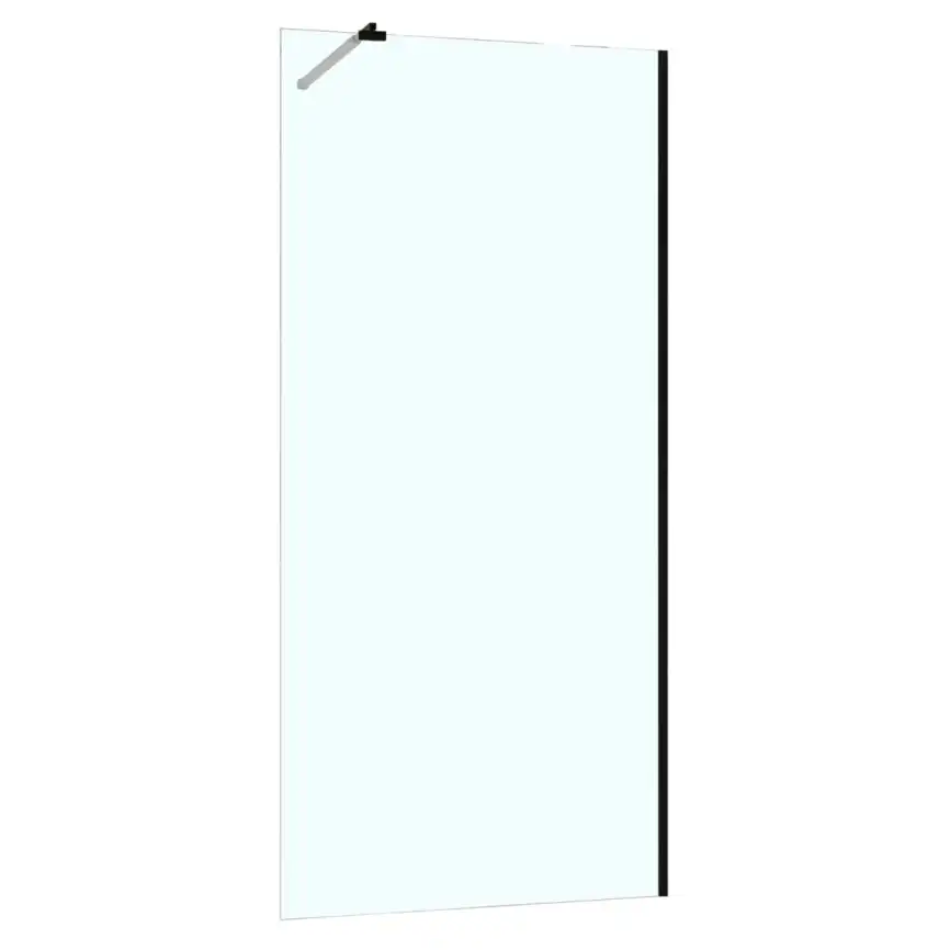 Душевая перегородка Azario Walk-in 120 AZ-251-120-MB-CL стекло 8 мм прозрачное, профиль Черный матовый фото 2