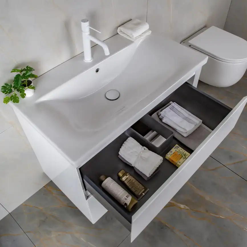 Тумба с раковиной AVS Гармония 80 белая, N821-07-800WG-01-810WG фото 10