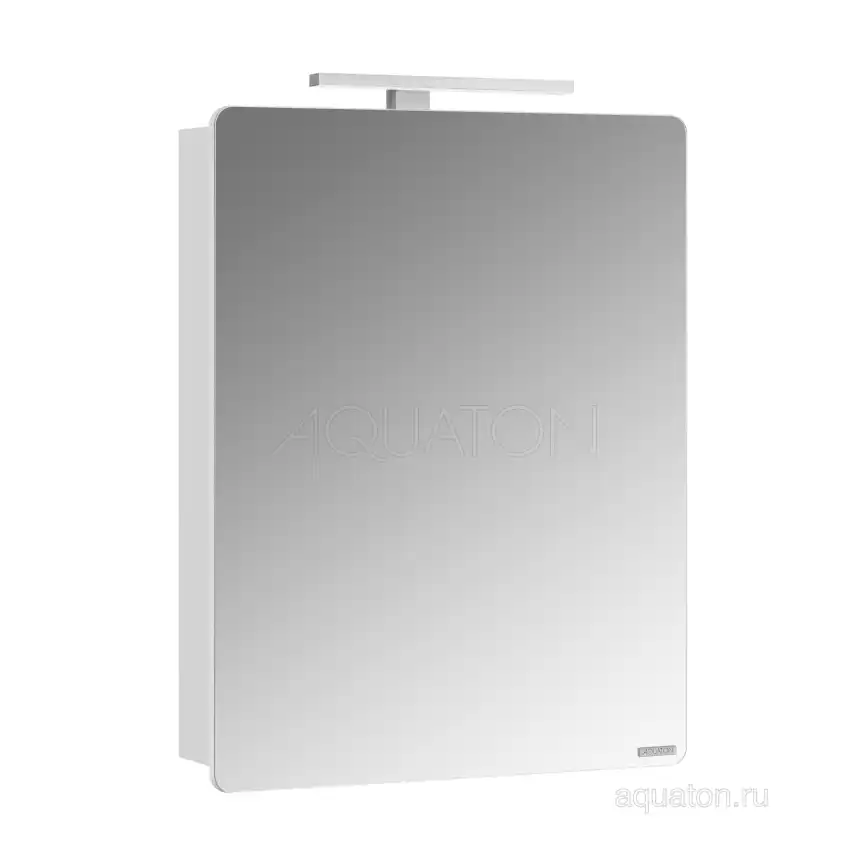 Зеркало-шкаф Aquaton Скай PRO 55 1A238402SY010  левый цвет, белый глянец фото 3