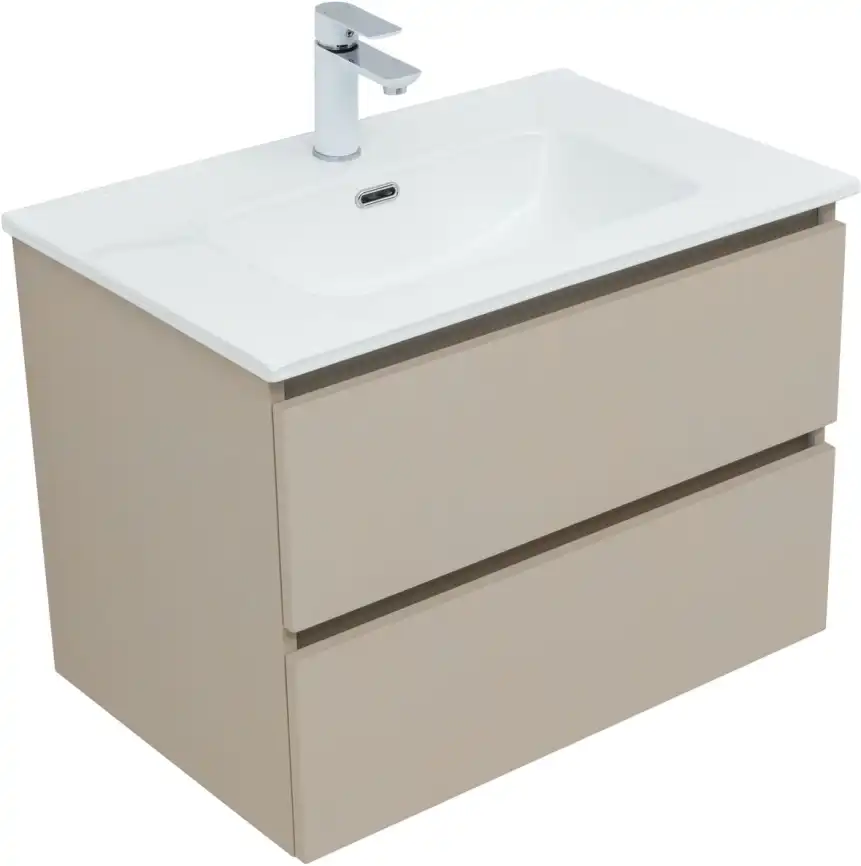 Тумба под раковину Aquanet Вега 2.0 70 бежевый, подвесная, 337942 фото 12