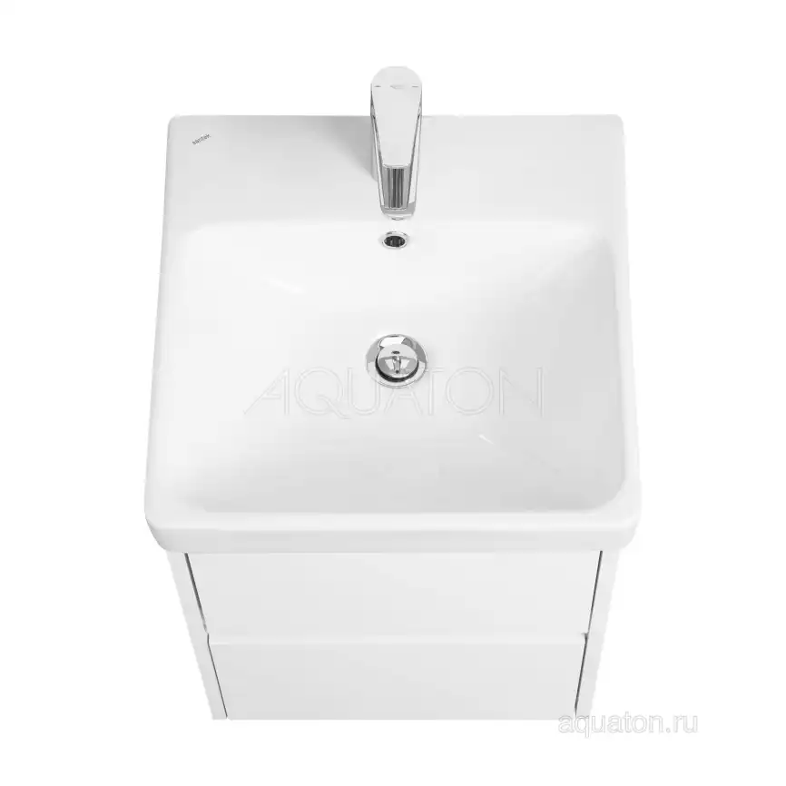 Тумба под раковину Aquaton Сканди 45 1A251601SD010 подвесная цвет, белый фото 5