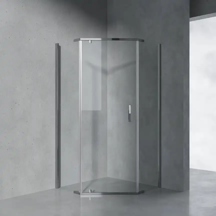 Душевой уголок AVS Трапеция 90x90 профиль хром, стекло прозрачное, 803-0023-195-9090-CR-T фото 1