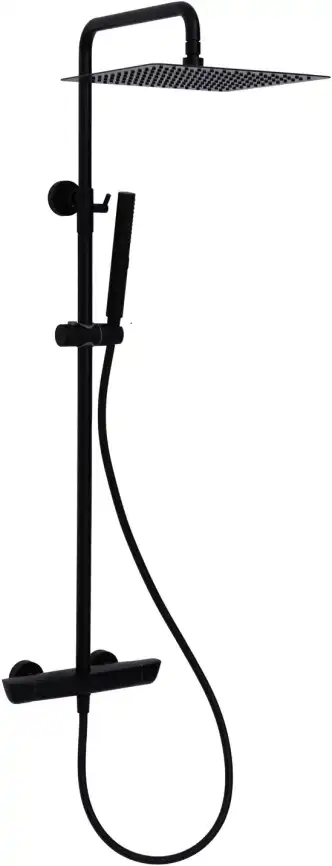 Душевая система Allen Brau Infinity 5.21032-31 с термостатом, черный матовый фото 1