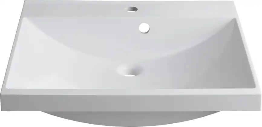 Раковина Aquanet Нота 58 281220 прямоугольная, Белая глянцевая фото 6