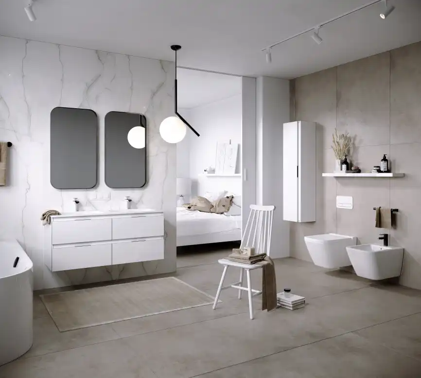 Пенал подвесной Aqwella 5 Stars Accent 35 см, ACC0535W, цвет Белый фото 3