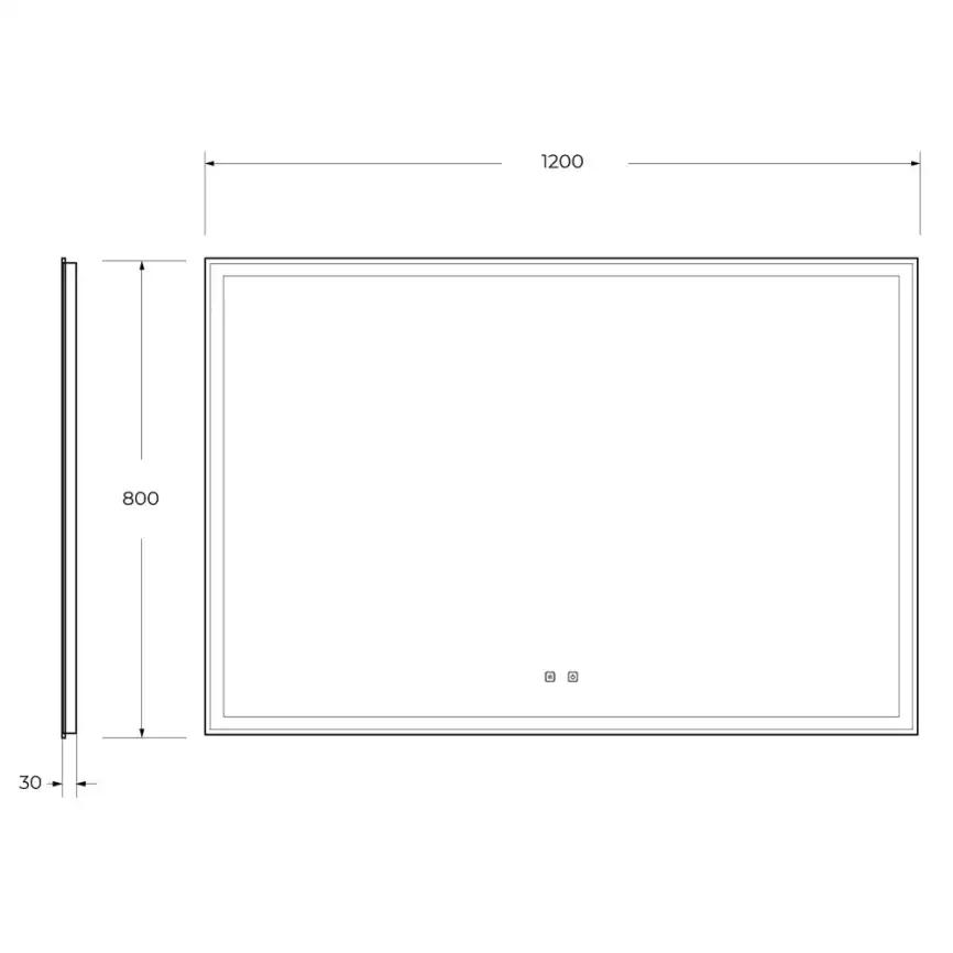 Зеркало BelBagno SPC-GRT 120х80 SPC-GRT-1200-800-LED-TCH-SND с подстветкой, сенсорный выключатель, голосовым управлением и подогревом фото 10