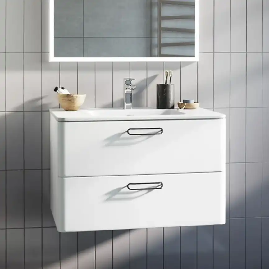 Тумба с раковиной IDDIS Brick 60, подвесная, Белая, BRI60W0i95K фото 1