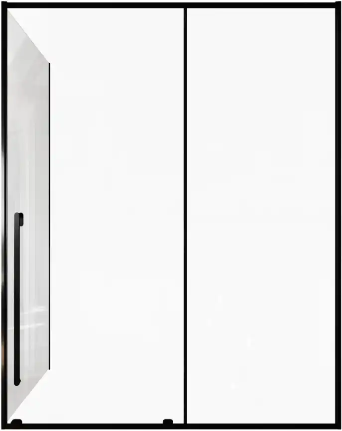 Душевой уголок Allen Brau Fantasy 160x80 3.11010.31 + 3.11012.31 черный матовый фото 3